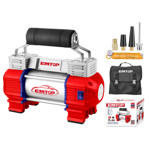 INFLADOR COMPRESOR 12V 120PSI PARA AUTOS EMTOP EAAC4501 - Imagen 1