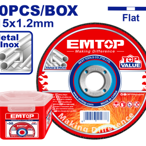 LATA X 50 DISCOS 4 1/2 CORTE METAL EMTOP EACD211550 - Imagen 1