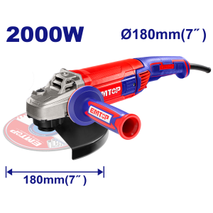 AMOLADORA ANGULAR 2000W 180MM EMTOP EAGR20073 - Imagen 1
