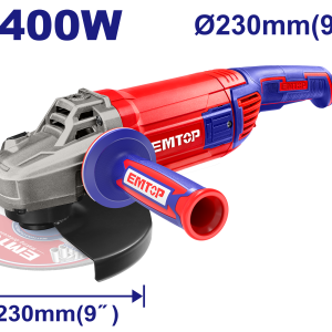 AMOLADORA ANGULAR 2400W 230MM EMTOP EAGR24093 - Imagen 1