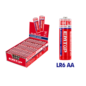 PACK X 4 PILAS ALKALINAS AA 1.5V 2900MAH EMTOP EALB2001 - Imagen 1