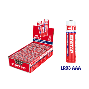 SET X4 PILAS AAA ALKALINAS 1.5V EMTOP EALB3001 - Imagen 1
