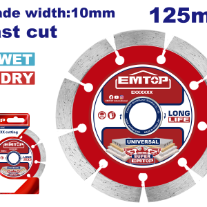 DISCO SEGMENTADO 5" 125MM PARA ACANALADORA EMTOP EDDC011252 - Imagen 1