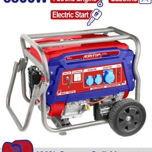 GENERADOR A NAFTA 6.5 KW ARRANQUE ELECTRICO Y MANUAL EMTOP EGGRD6511 - Imagen 1