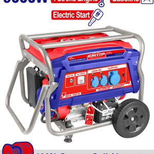 GENERADOR A NAFTA 9 KW ARRANQUE ELECTRICO Y MANUAL EMTOP EGGRD9011 - Imagen 1