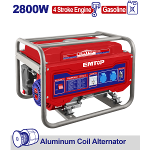 GENERADOR A NAFTA 2800W EMTOP EGGRR2822 - Imagen 1