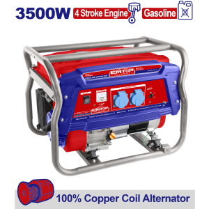 GENERADOR A NAFTA 4T 3500W EMTOP EGGRR3511 - Imagen 1