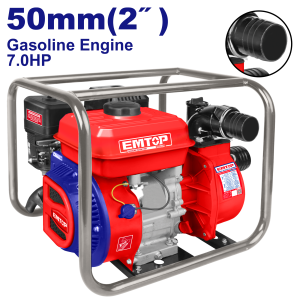 MOTOBOMBA A NAFTA 2" 7 HP 550L/MIN EMTOP EGWP5012 - Imagen 1