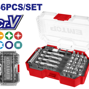 SET 36 PUNTAS PARA ATORNILLADOR EMTOP EMSV3K04 - Imagen 1