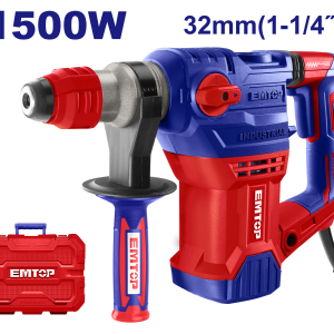 ROTOMARTILLO 1500W 850RPM 5.5J EMTOP ERHRP1502 - Imagen 1
