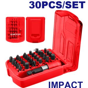 SET 30 PUNTAS DE IMPACTO PARA ATORNILLADOR EMTOP ESBT68303 - Imagen 1