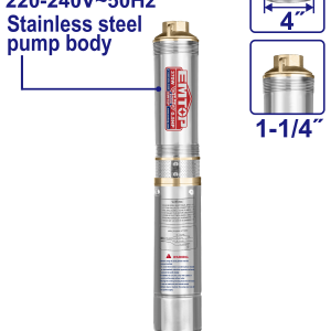 BOMBA SUMERGIBLE SEMISURGENTE 370W 48M 0,5HP EMTOP EWPPD03701 - Imagen 1
