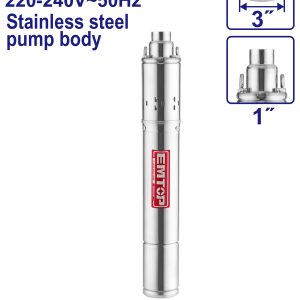 BOMBA SUMERGIBLE TIPO GUSANO 370W 0,5HP 72M EMTOP EWPPWS03701 - Imagen 1